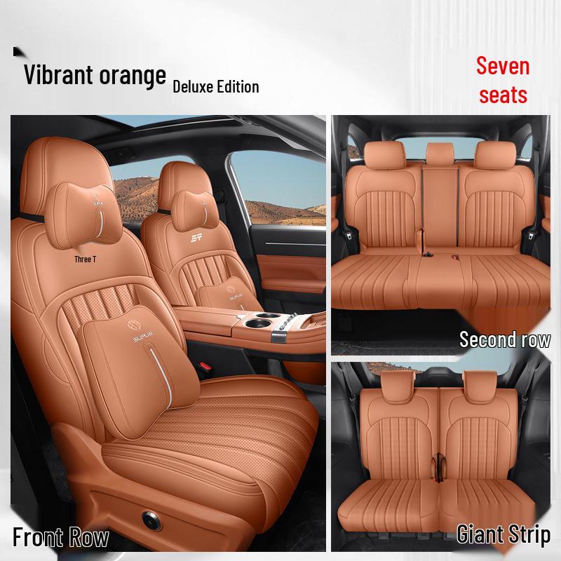 Universal All-Season Leather Seat Cover for Geely Galaxy Starbright 8