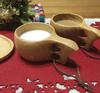 Tawatawa Kuksa Wooden Mug, Natural Wood, Approx. 8cm Diameter, Handmade Cup