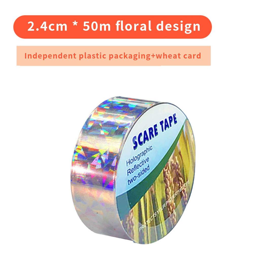 Colorful  Floral Square Bird Belt Balcony Orchard Bird Prevention Belt Bird Ribbon