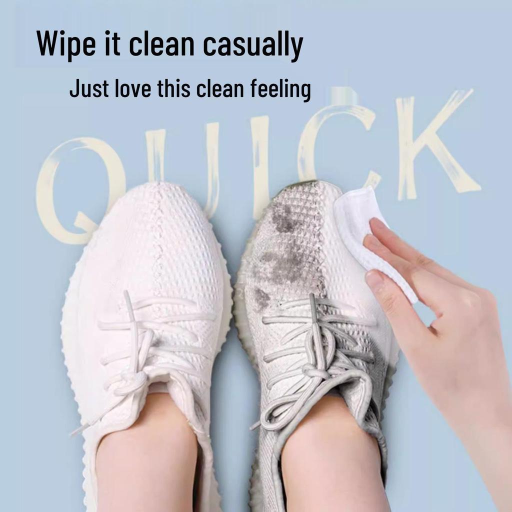 No-Rinse White Shoe Cleaning Wipes - Sneaker Stain Remover