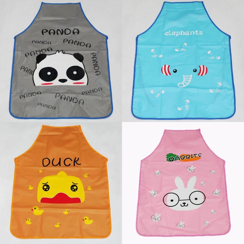 Rabbit Panda Half Body Apron Kitchen Oil Proof Water Stain Resistant Sleeveless