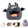 Yousheng Hamster House Non-slip Bottom Cartoon Big Space Soft Comfortable Keep Warm Polyester Small Bat Hamster Bed for Autumn