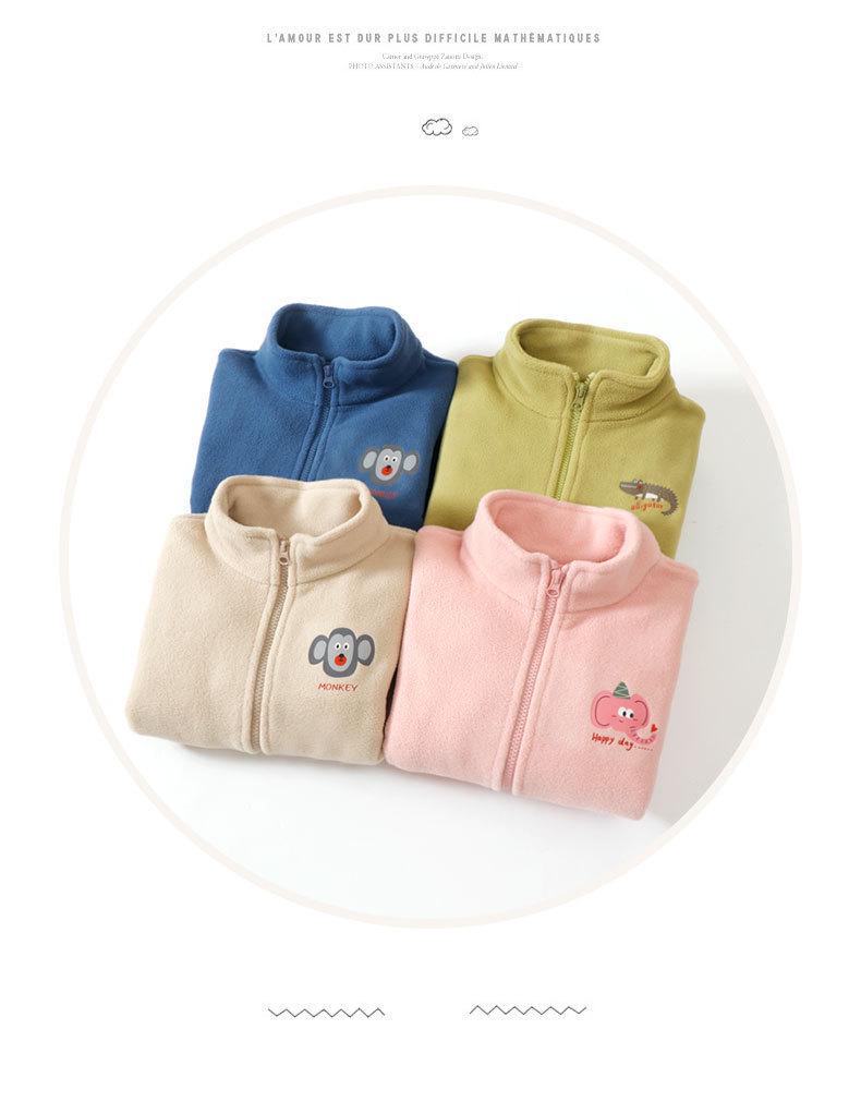Children's Autumn/Winter Fashion Fleece Top - Casual Big Kids' Clothing, Parent-Child School Uniform, Boys & Girls.