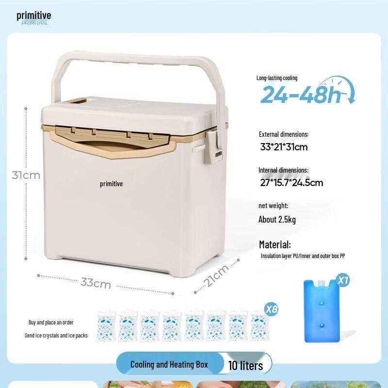 Portable Insulated Cooler Box 10L