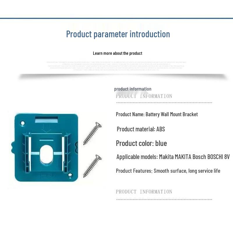 Makita/Bosch 18V Battery Wall Holder for BL1850/1840/1830