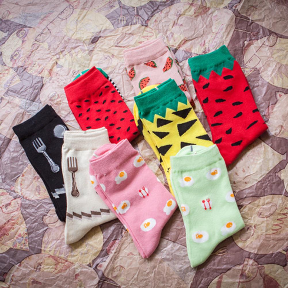 Buy Funny Sock Korea Creative Cartoon Life food Watermelon Cotton Cute