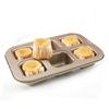 6 Cavities Brownie Cake Pan Carbon Steel Bread Mold Household Muffin Cake Baking Tray  Oven