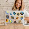 10/30/50pcs Transparent Van Gogh Sunflower Cartoon Stickers Aesthetic Artsy Graffiti Stationery Diary Laptop