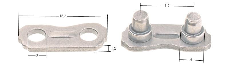 Connecting Link With Rivet .325 1.6 B3Fts Set B3Ts