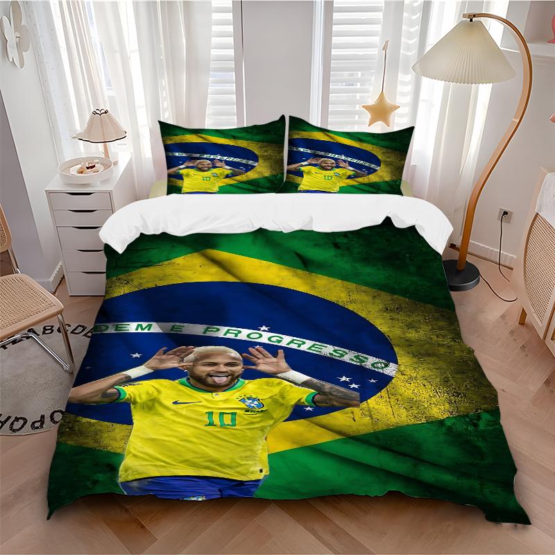 3Pcs Brazilian Celebration Bedding Sets For All Sizes New 3D Printed Bed Cover Comforter Duvet Cover Pillowcase Bedroom Decoration