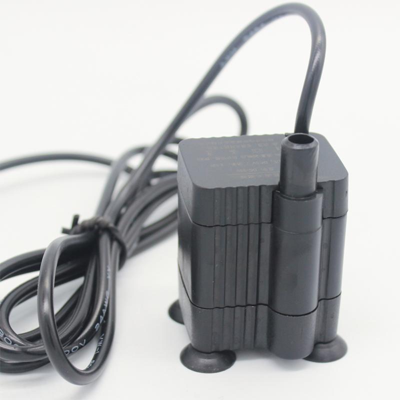 USB Bottom Suction Pump 5V 2.5W for Pet Water Dispenser Landscaping Circulating Fish Tank Landscape Decoration Small 1Pc