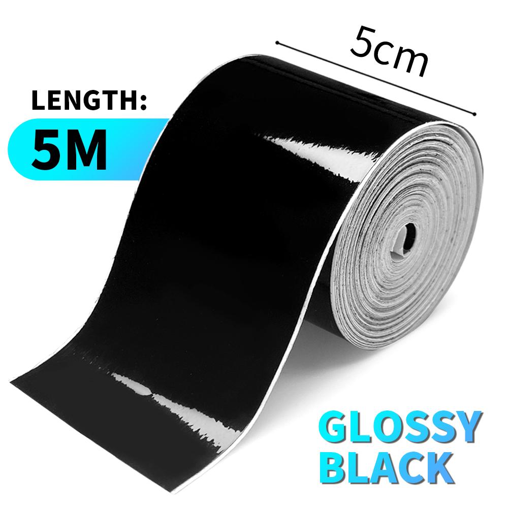 Glossy Black Vinyl Car Sticker Door Protection Vinyl Matte Motorcycles Helmets Stickers Waterproof Films for Car Accessories