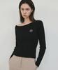 Nigaennikol Nicole Shoulder Ribbed Knit_Black