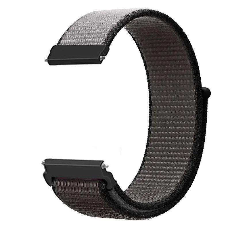 

22 мм 20 мм Нейлоновий ремінець-петля для Huawei Watch 5 46 мм Дихаючий браслет Correa для Huawei Watch GT5 Pro/GT5/GT4 3 GT2e 46 мм width 22mm темно-сірий колір