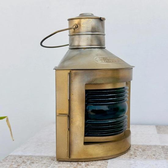 Set of 2 Nautical Brass Oil Lantern, Maritime Brass Port Light, Collectible Ship Lantern, Marine Oil Lamp, Customize Lantern 27.94 cm