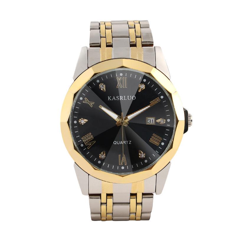 Men'S Watch Business Simple Fashion Trend Calendar Steel Belt High-End Waterproof Men'S Watch Exquisite Luxury