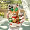 Phone case: 2D flat, suitable for iPhone 18 17 16 15 14 13 Pro protective case, Christmas reindeer, perfect holiday gift for Christmas and Halloween