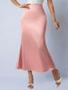 Autumn Satin Slim Fit Fishtail Midi Skirt for Women