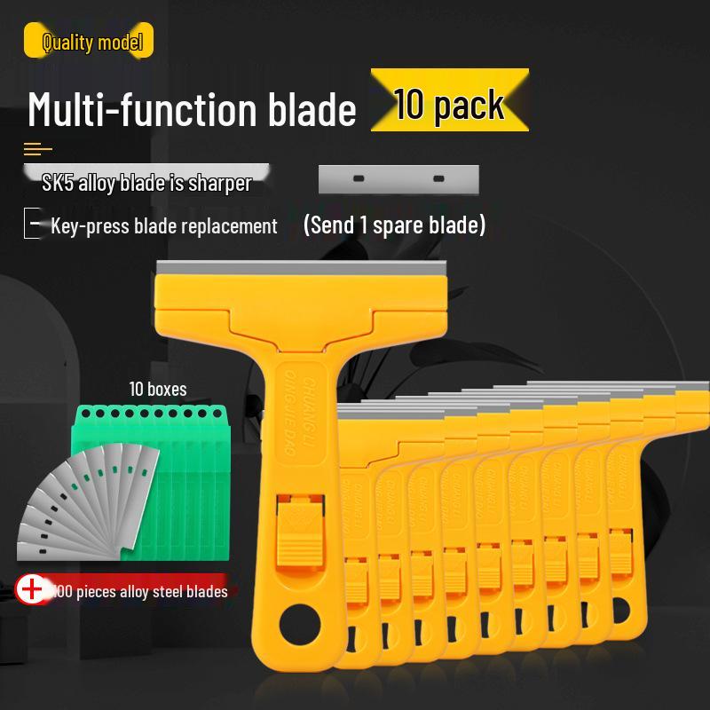 Multi-Purpose Cleaning & Scraping Tool for Adhesive Removal and Caulk, Wall, and Floor Cleaning.