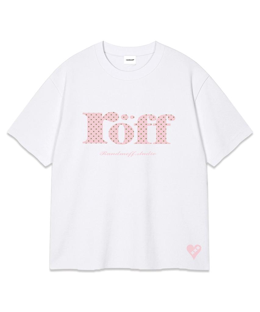 RANDOMOFF Röff Type Play Dot Over Fit T-Shirt [Light Pink] (3Color)