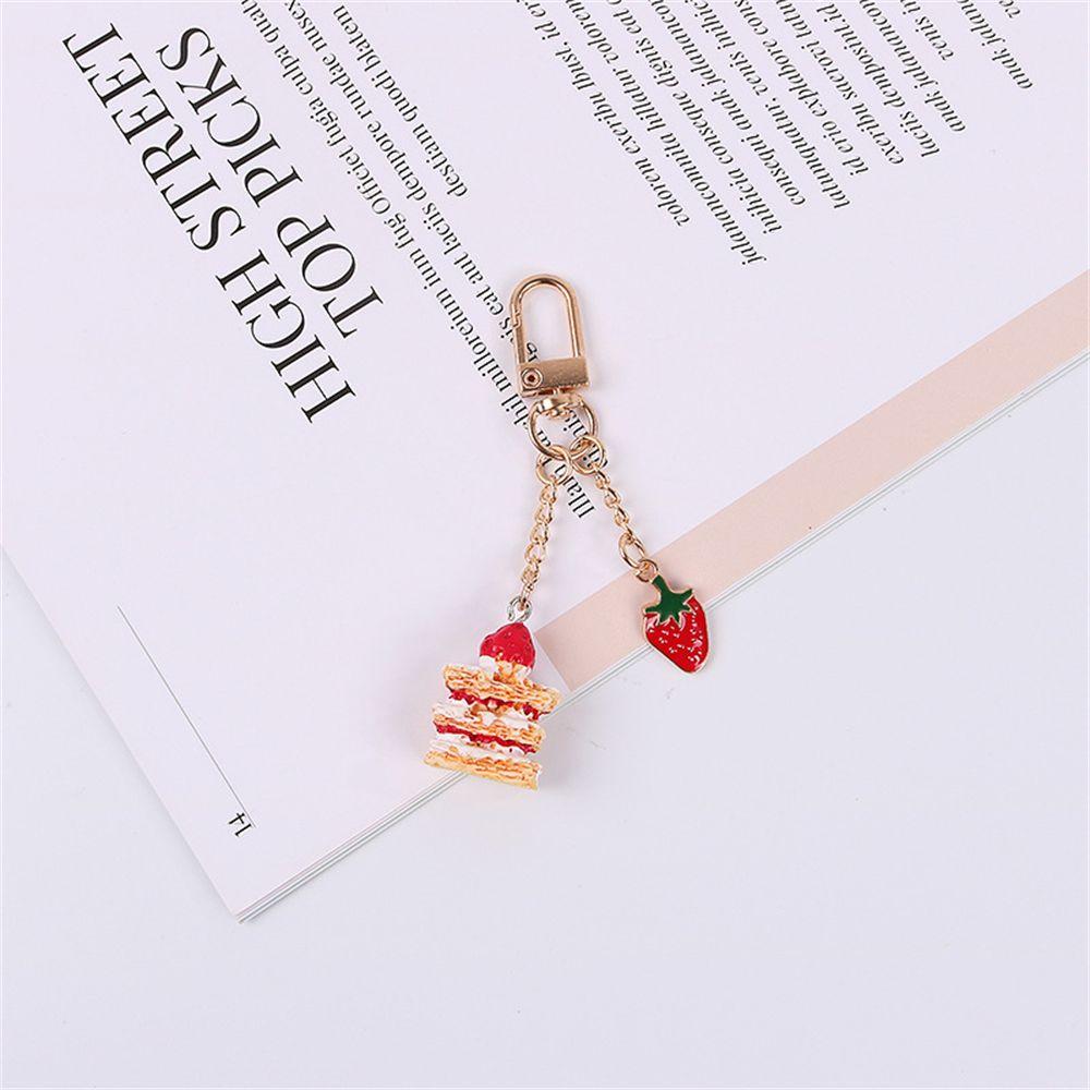 Phone Badge Strap Key Holders Keyrings Hang Rope Strawberry Keychains Phone Straps Strap Lanyards