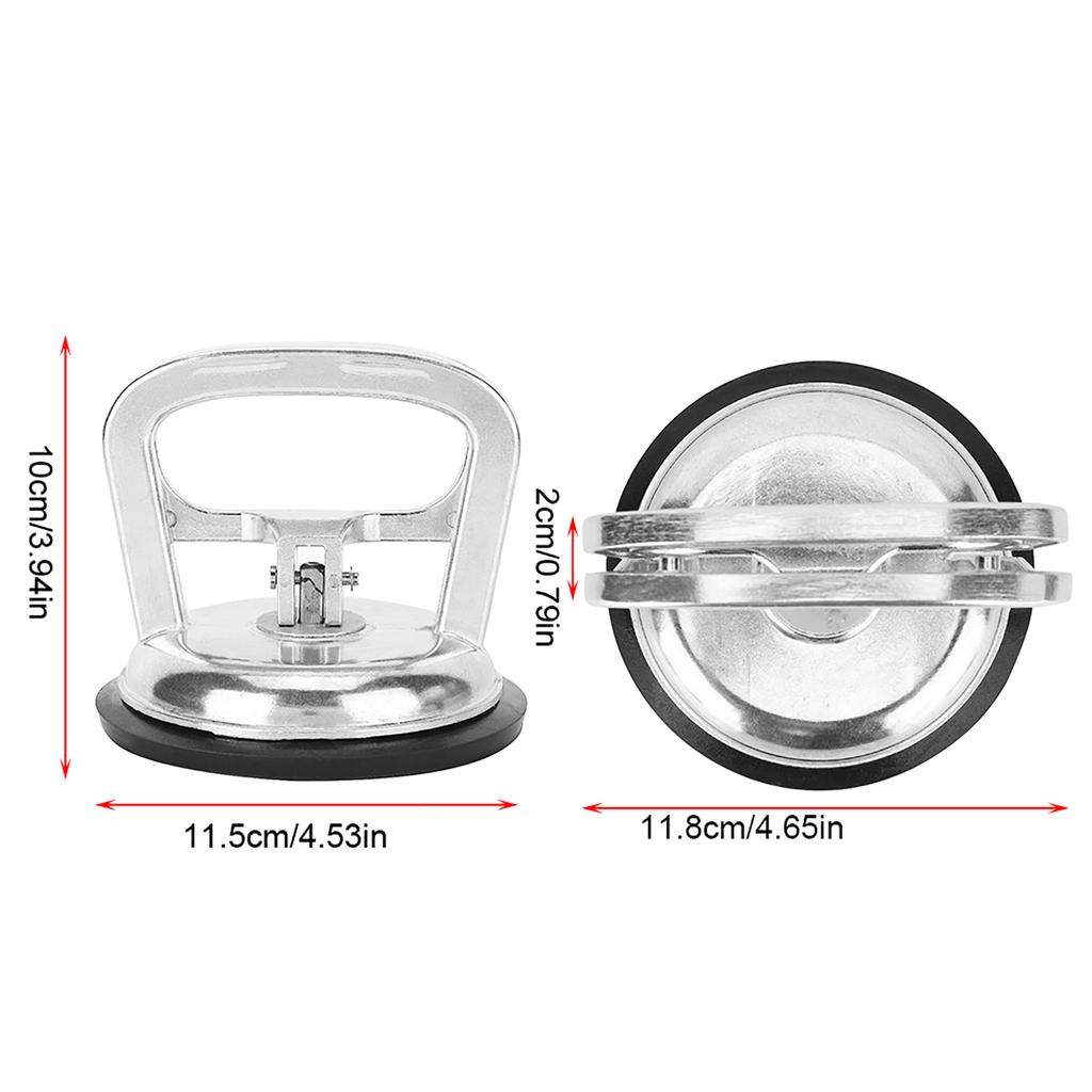 Large Area Strong Force Suction Pad Car Body Dent Repairing Tool Vehicle Body Fixer(Silver)