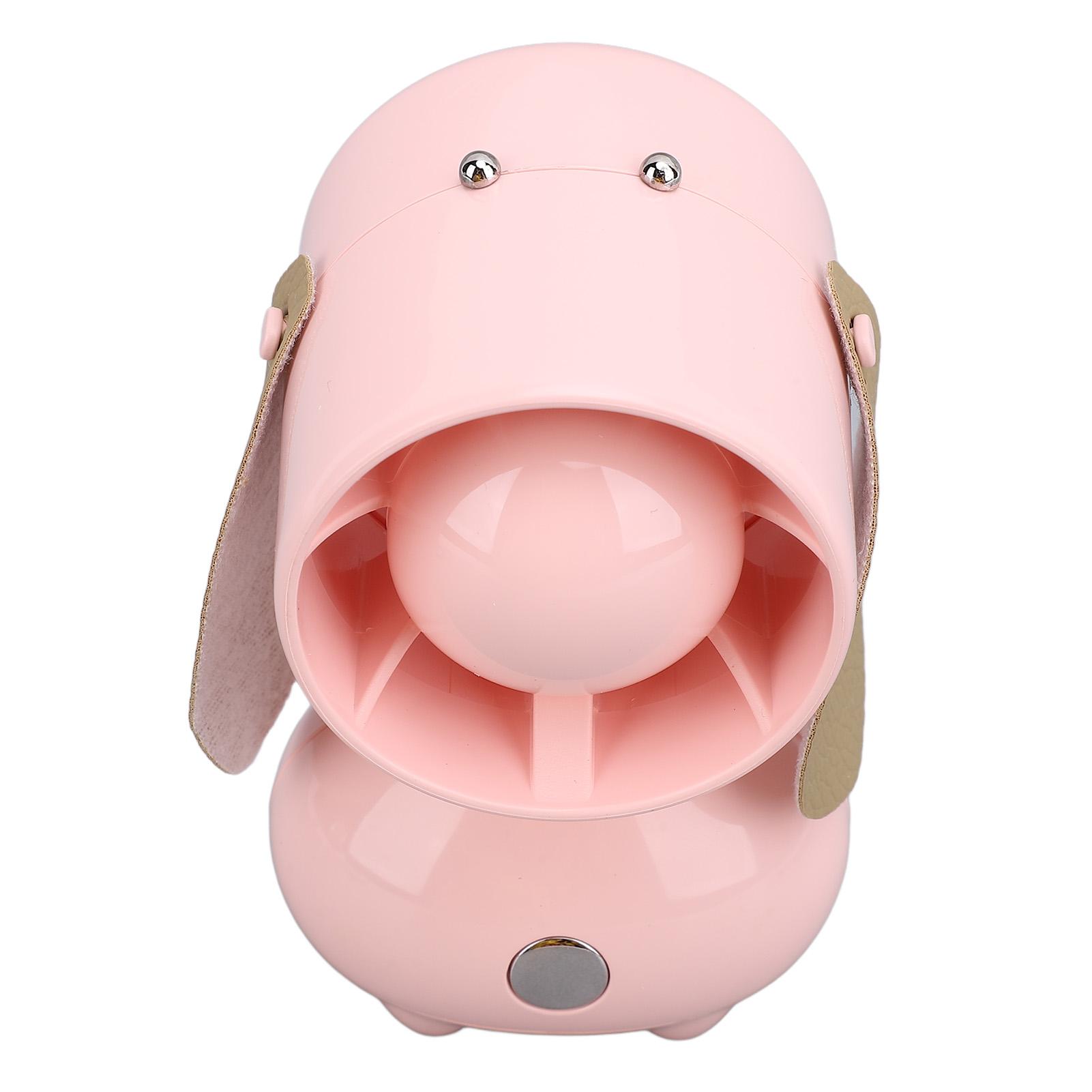 

Ручной вентилятор в форме милой мультяшной собаки, 3 скорости, перезаряжаемый портативный мини-вентилятор для настольного компьютера, 5 В, розовый розовый