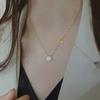 Elegant White Shell Heart Necklace - Premium Titanium Steel for Women