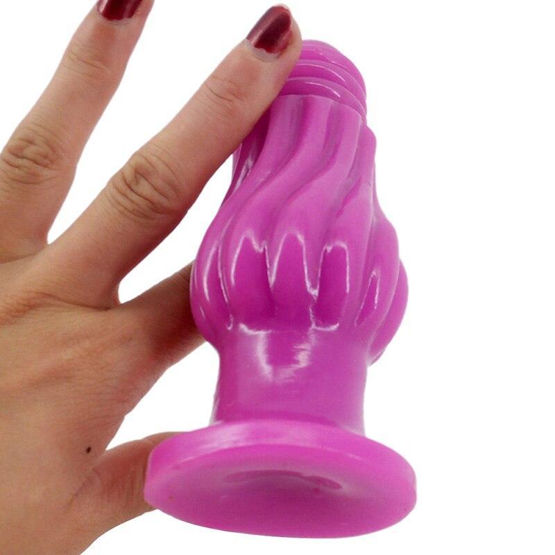 Faak Fantasy Dildo Dong Gummi Buttplug Rosa 12.3Cm 5Cm Dick Nicht Vibrierende Buttplugs