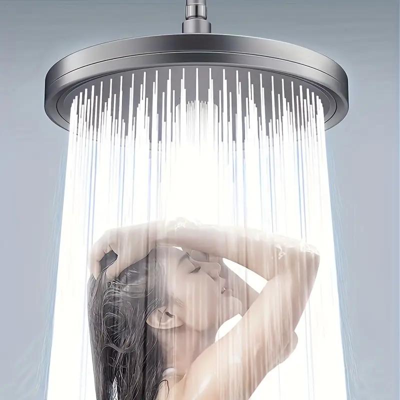 6 Modes Rainfall Shower Head Bathroom High Pressure Top Rain Shower Heads Shower Faucet Accessories With Filter nero