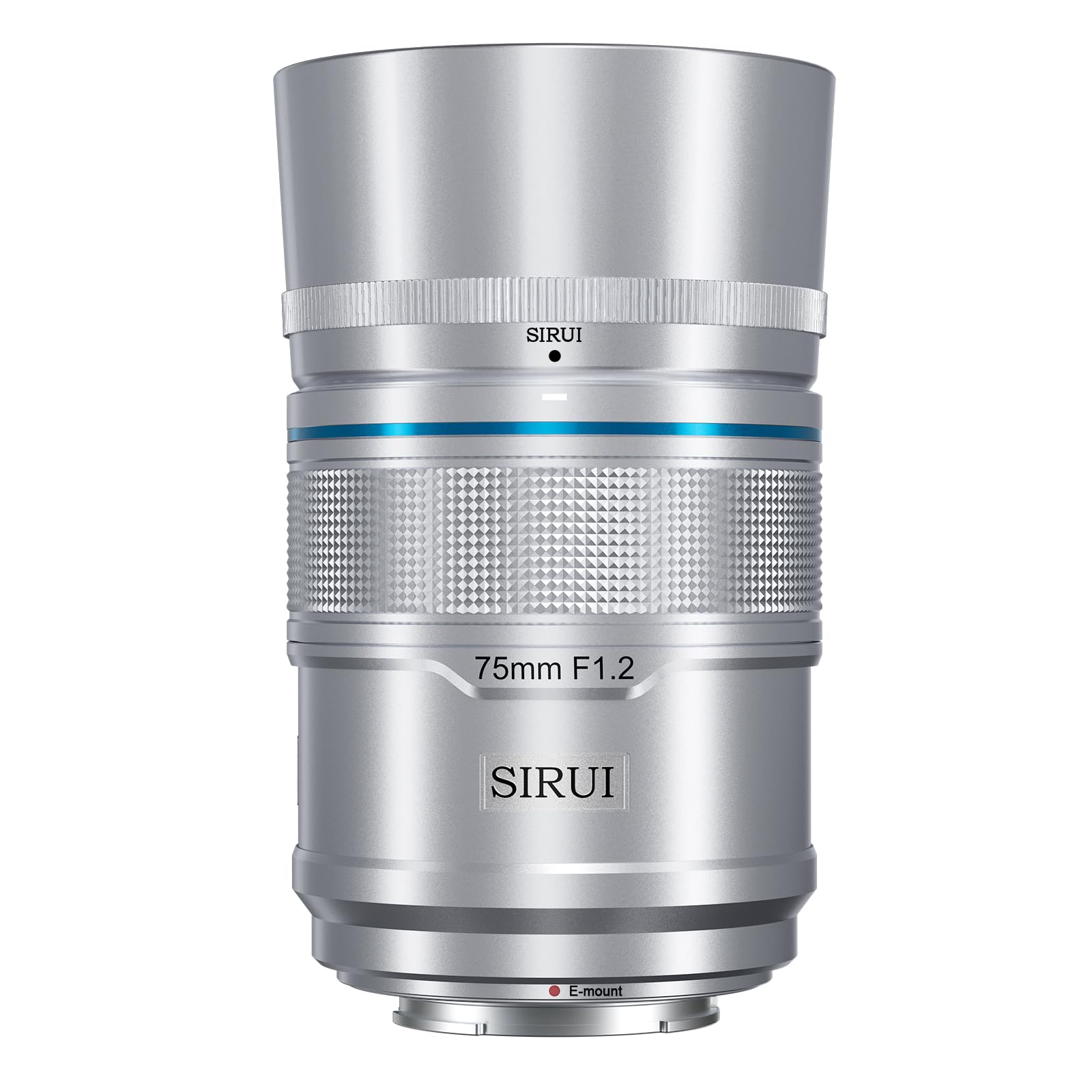 

SIRUI Sniper 75mm Autofocus Telephoto Camera Lens for A5 A6 A7 FX A9 Series Lens, F1.2 APS-C ZV-E (E Mount, Silver)