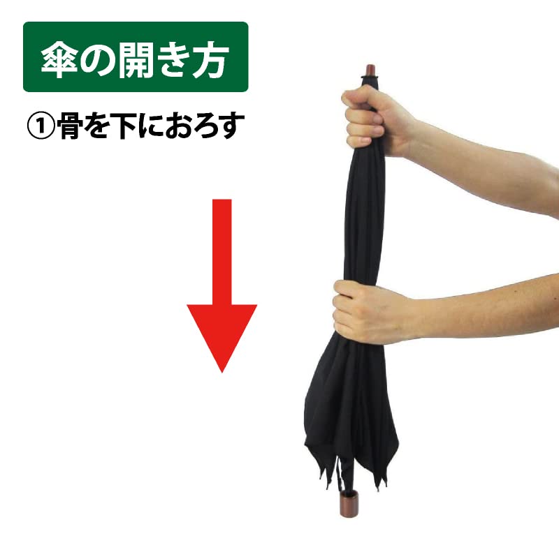 Skládací deštník Okamoto Harajuku Store pro muže a 8 tradičních dvoupatrových černých žen, odolný, žebra, lehký, typ, 60 cm,