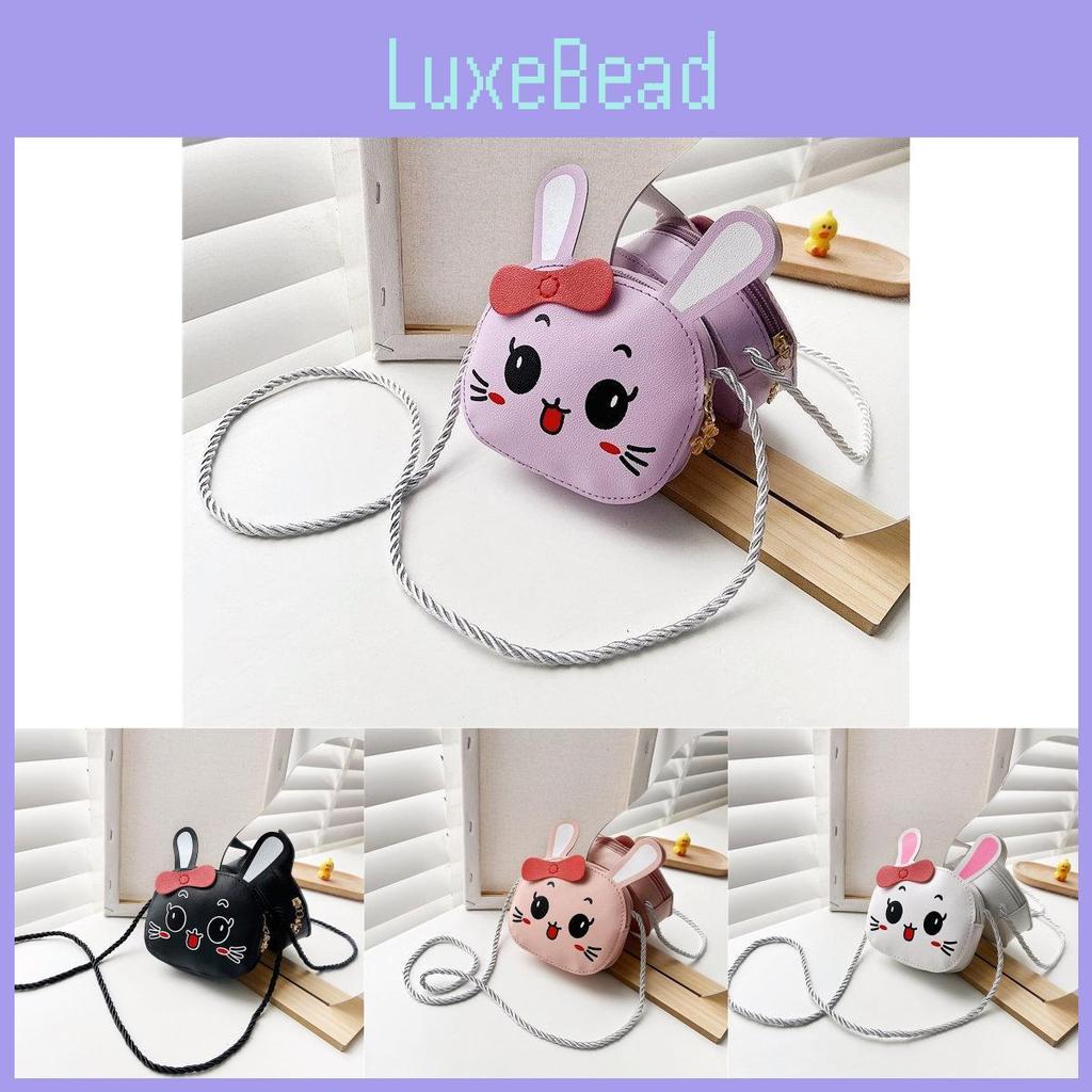 Polyester Bunny Bow Cute Childlike Cartoon Slung Shoulder Bag Is Light Super