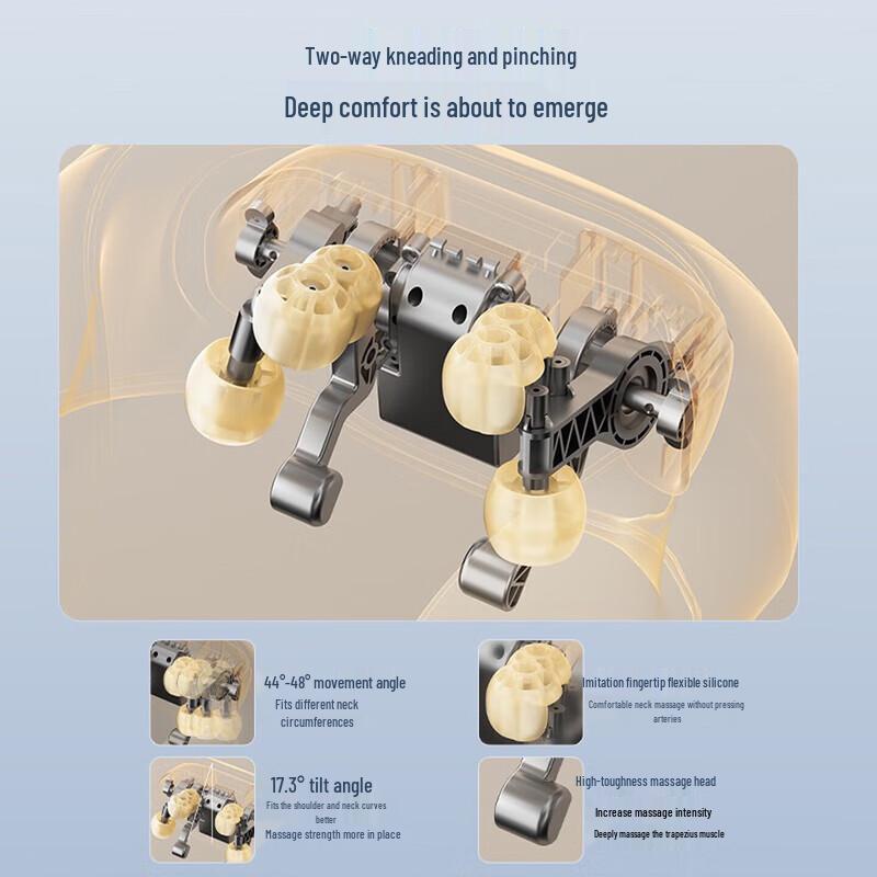 Chigo 3D Kneading Wireless Shoulder and Neck Massager CN Plug (adapter Included)