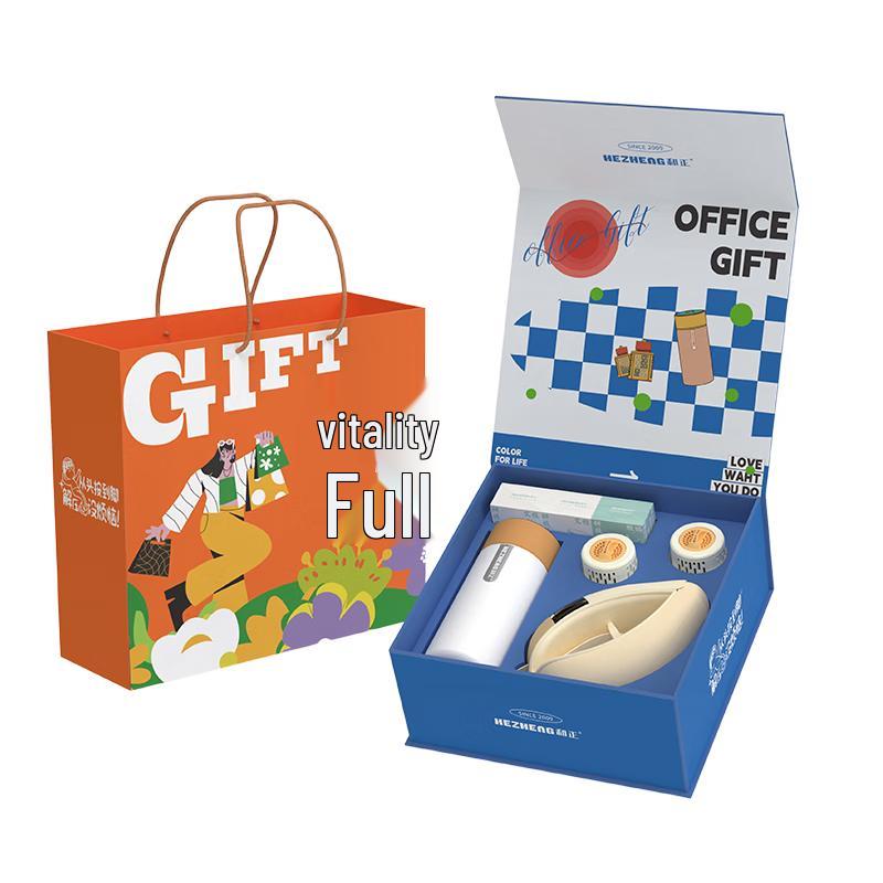 Hezheng Office Gift Box with Eye Massager & Thermos Mug