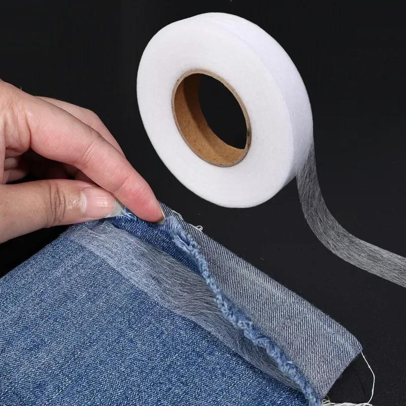 300/60M Adhesive Fabric Fusing Tape Iron On Hem Tape Pants Jean Clothes Trousers Edge Shorten DIY Sewing Tools Hemming Strips