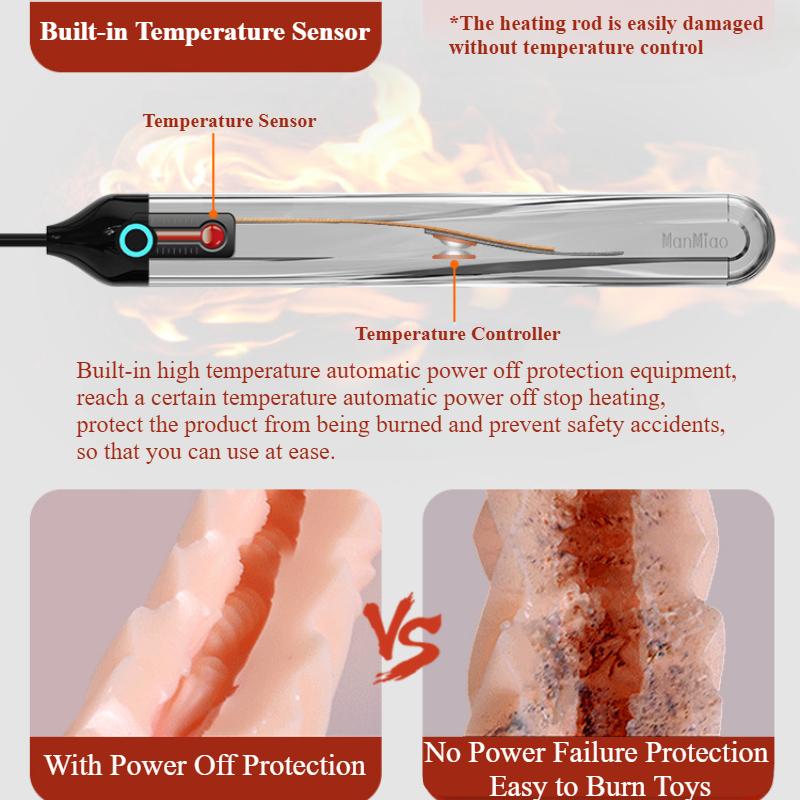 Automatic Temperature Control Heating Rod USB Plug-in Constant Temperature Heater for Adult Products Male Sex Toys Airplane Cup
