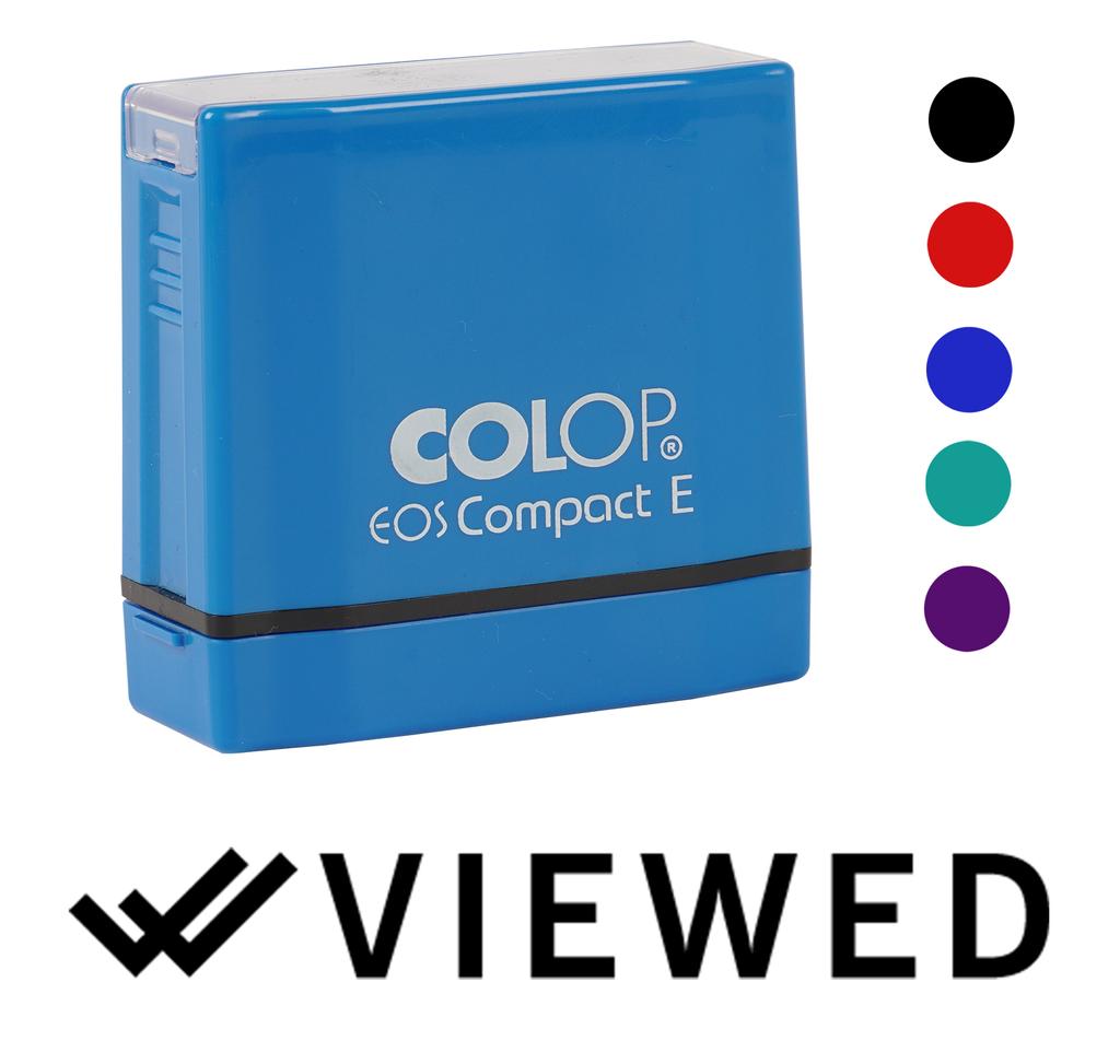 Printtoo Viewed Self Inking Rubber Stamp Pre-Inked Office Stamp- Home Office Business Stationery, Black- 42 x 9