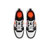 Nike Court Borough Low 2 GS White Black Orange Kids Sneakers Dark-Smoke-Grey Total-Orange BQ5448-115