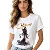 Queen Print Women's T-shirt Casual Crew Neck Short-Sleeved Graphic Top Aesthetic Polyester Summer Fashion Top Women's Clothing