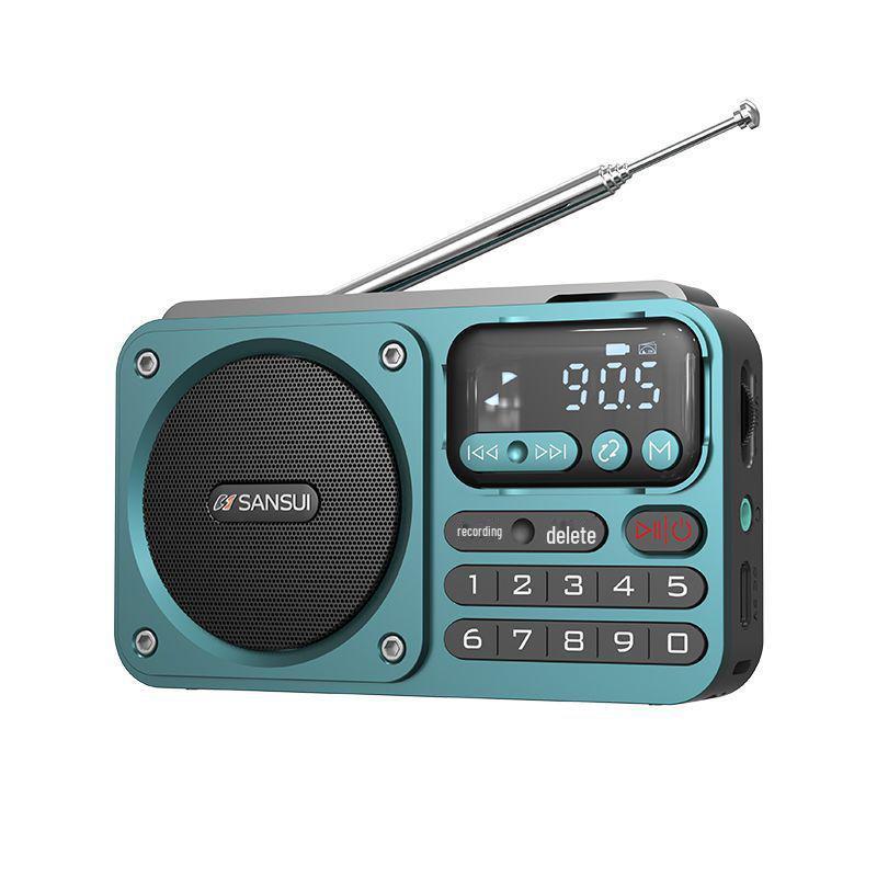 Sansui/Shanshui F22 bærbar Bluetooth-høyttaler med FM-radio og USB-opptak