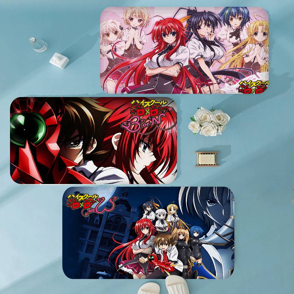 High School DxD Anime Floor Mat INS Style Soft Bedroom Floor House Laundry Room Mat Anti-skid Household Carpets