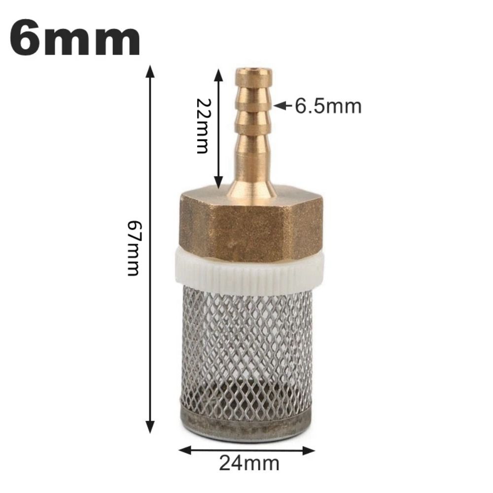 

1шт латунный сетчатый фильтр для мойки автомобиля, прочный шланговый фильтр 6mm