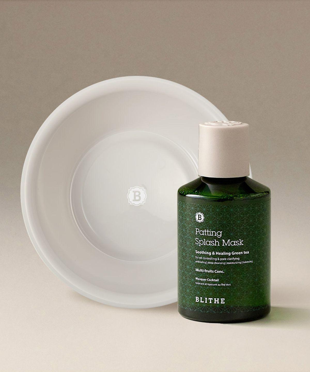 Patting Splash Face Wash Pack Green Tea 150ml + Exclusive Face Wash Bowl SET