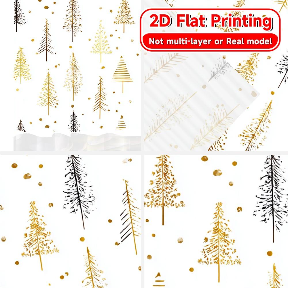 Flat Printing Festive Doodles Curtain Fabric Versatile Polyester Curtains Decorations Home Use Set Of 2 Modern Made Washable