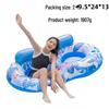 New Arrival Adult Inflatable PVC Water Lounger - Striped Mesh Floating Hammock