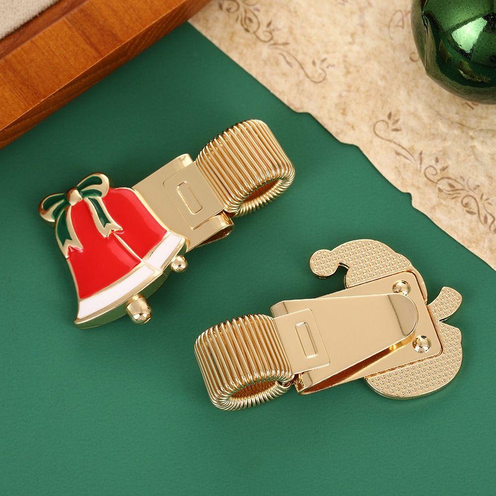 Christmas Pen Clip Metal Bookmark New Pencil Holder Stationery Supplies