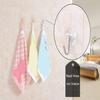Suction Cup Hook Firm Dust-proof Transparent Seamless Adhesive Wall Hook Hanger for Living Room Bathroom Closet