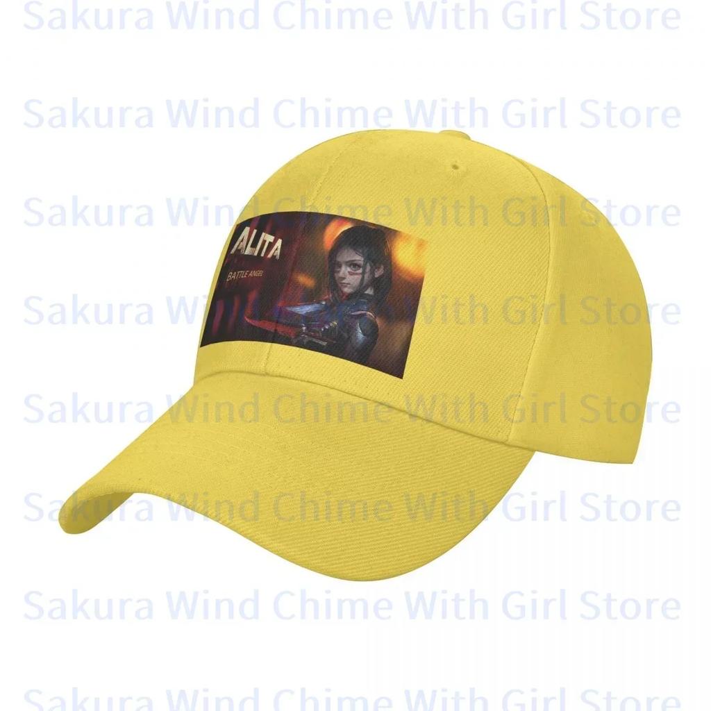 Fashion Alita Battle Angel Baseball Cap for Unisex POLYESTER Hats Adjustable Hat Casual Truck Driver Hat