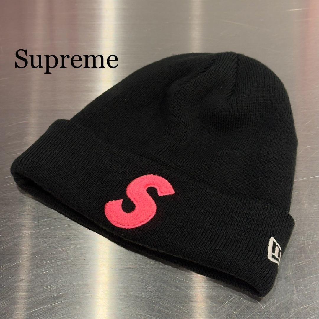 

[Б/У] Вязаная шапка с логотипом S и логотипом Box от Supreme x New Era